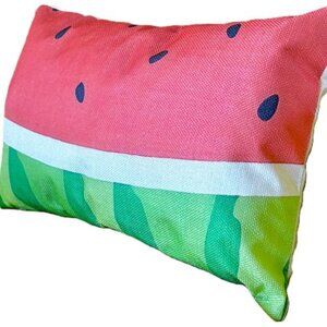 12"x20" Linen Slice of Watermelon Summer Fruit Decor Throw Pillow Cover New